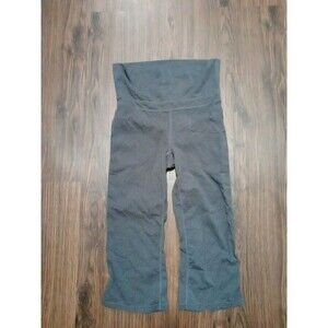 xersion Womens small yoga pants leggings Dark Gray semi fitted cropped